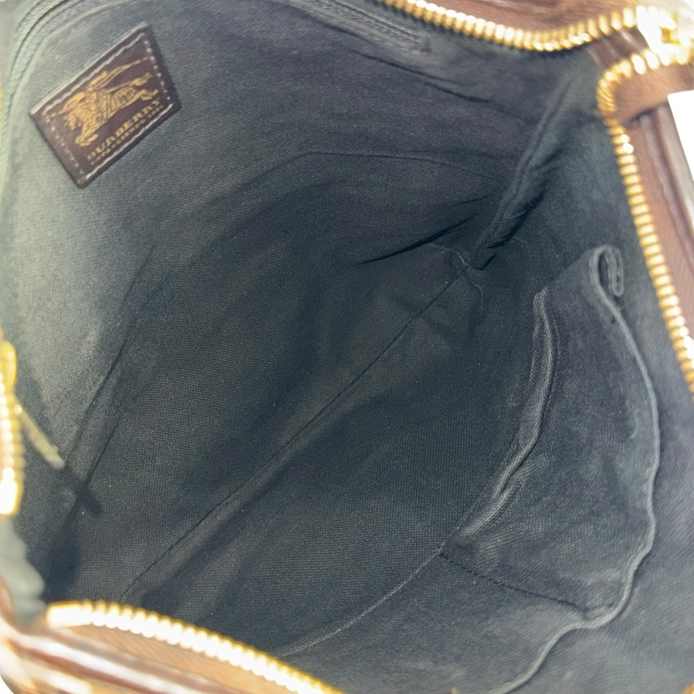BURBERRY Multi Canvas Nova Check Haymarket Crossbody Made in Italy Authenticated - Picture 12 of 17